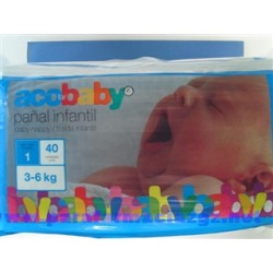 ACOFARBABY PAÑAL T1 3-6 KG...