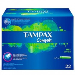 TAMPONES TAMPAX COMPAK...